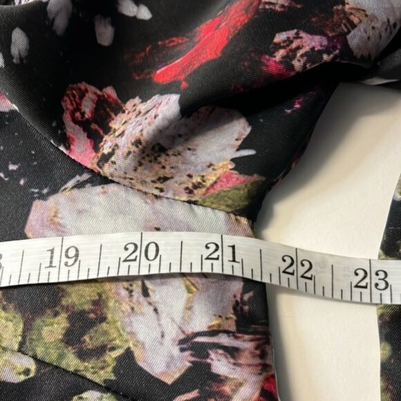 Tristan Long Sleeve Floral Midi Shift Dress Peter Pan Collar Lightweight XL - Picture 5 of 6